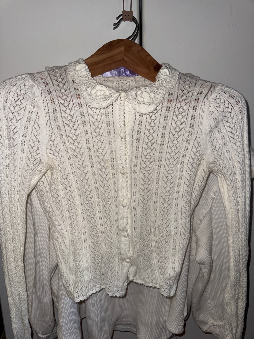 Den Martina Cardigan Pale Lily S